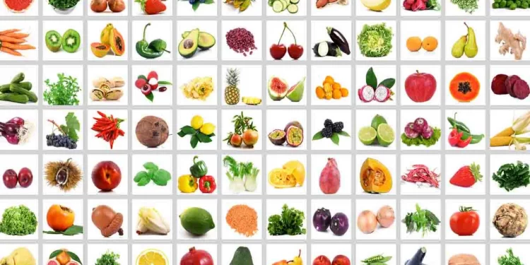 Diciembre de frutas y verduras